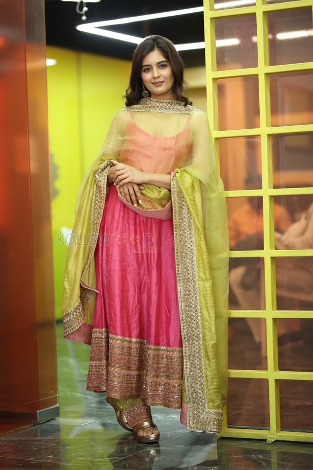 Actress Amritha Aiyer at Hanu Man Interview Photos 17