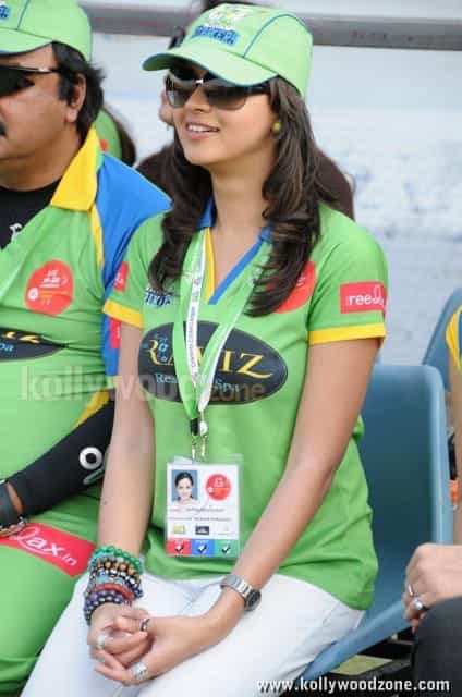 Actress Bhavana At Ccl Match Photos