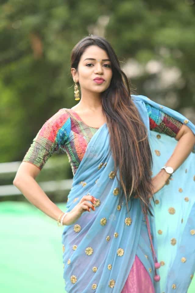 Actress Bhavya Sri At Indian Silk Expo Photos