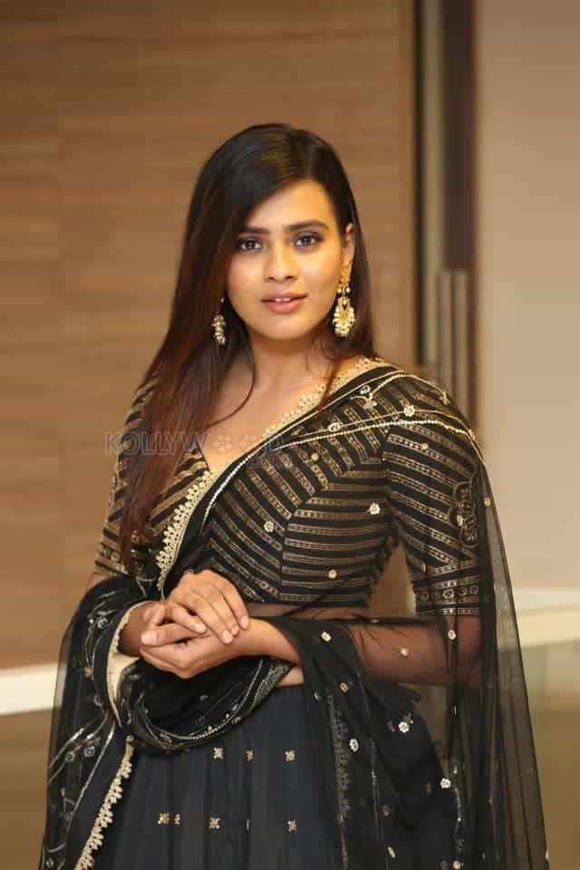 Actress Hebah Patel At Kisses Pre Release Event Photos