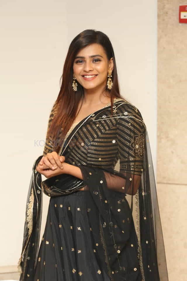 Actress Hebah Patel At Kisses Pre Release Event Photos