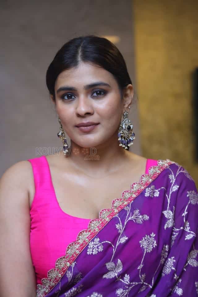 Actress Hebah Patel at Ala Ninnu Cheri Movie Pre Release Event Pictures 07