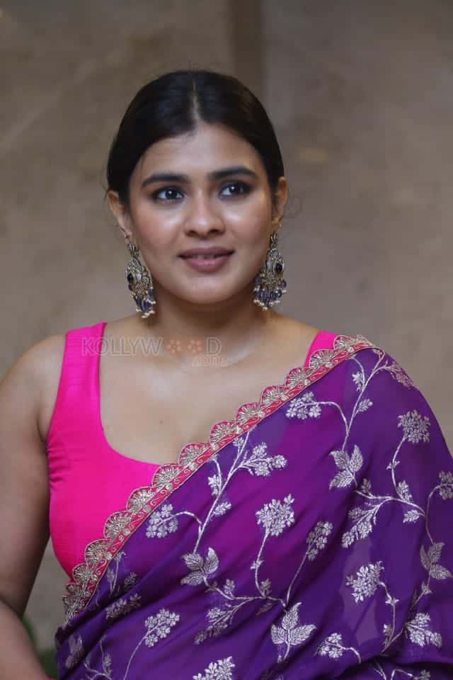Actress Hebah Patel at Ala Ninnu Cheri Movie Pre Release Event Pictures 11