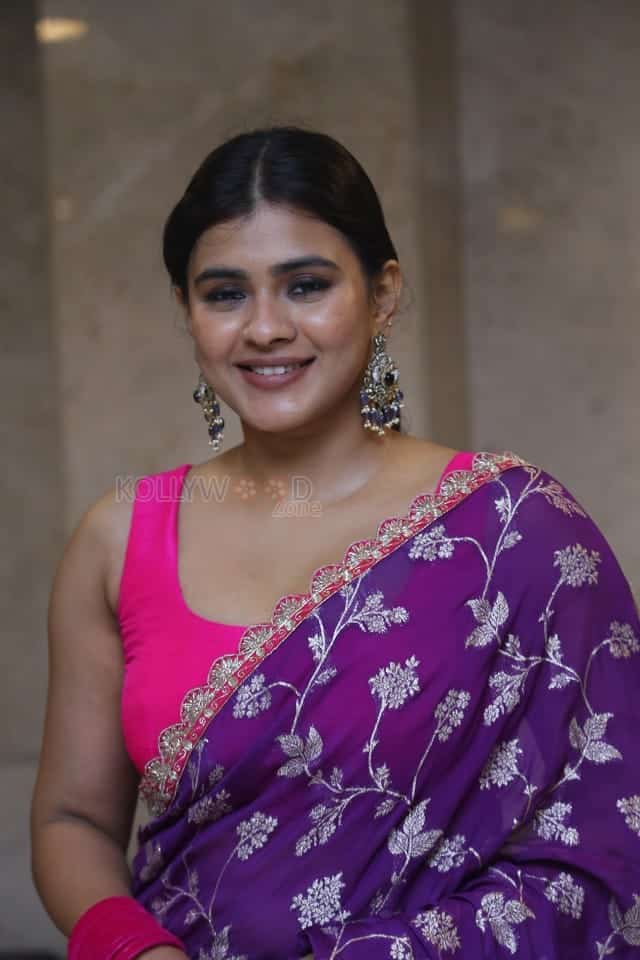 Actress Hebah Patel at Ala Ninnu Cheri Movie Pre Release Event Pictures 13