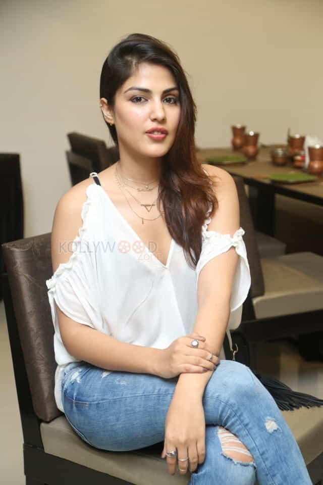 Actress Rhea Chakraborty At Junior Kuppana Restaurant Launch Photos