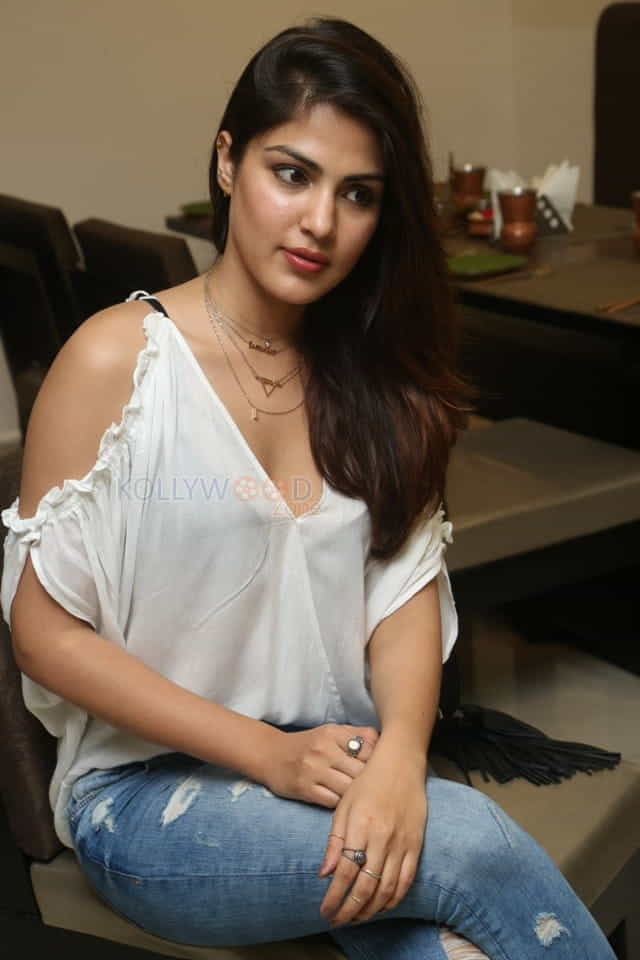 Actress Rhea Chakraborty At Junior Kuppana Restaurant Launch Photos