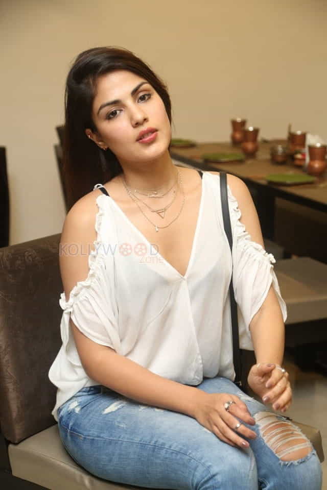 Actress Rhea Chakraborty At Junior Kuppana Restaurant Launch Photos