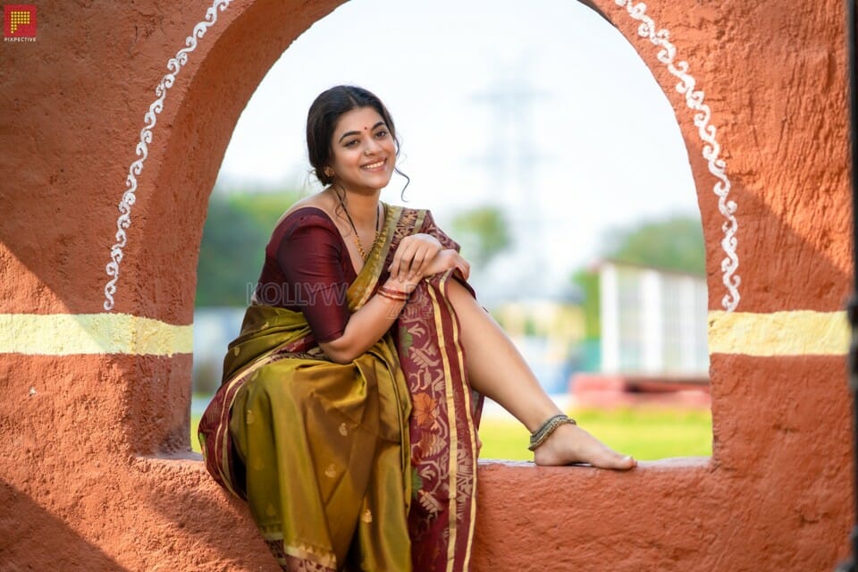 Actress Yamini Bharadwaj in Traditional Saree Pictures