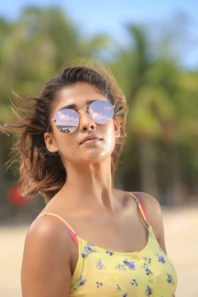 Nayanthara Yellow Top Sunglass Photo 01