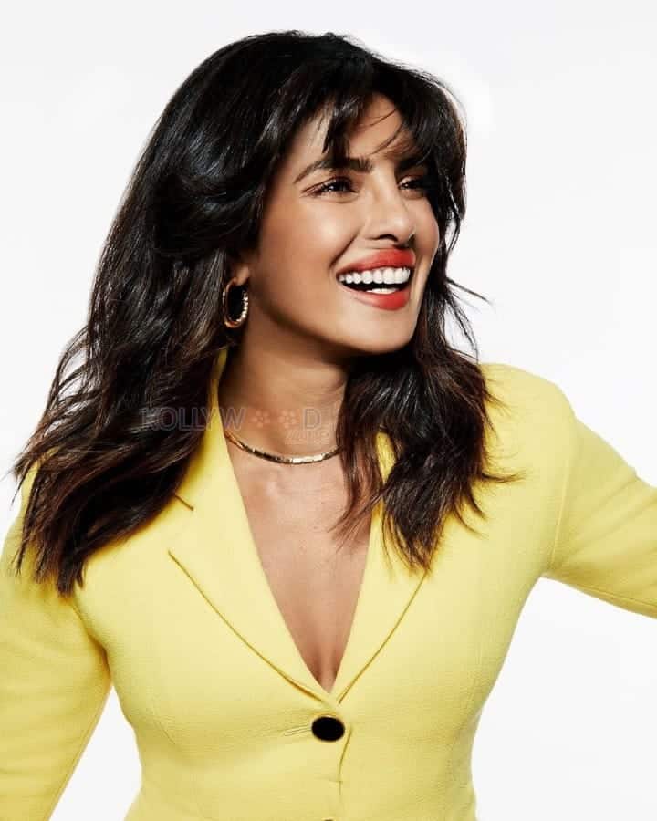 Priyanka Chopra in a Yellow Suit Pictures 03