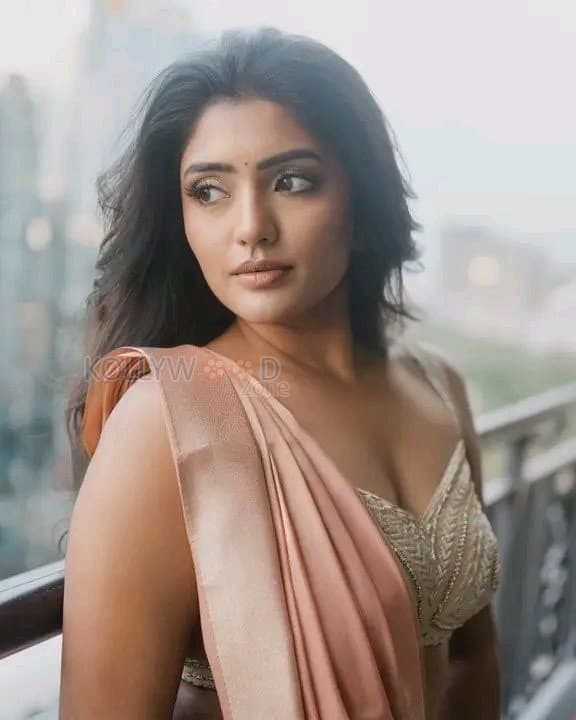 Sexy Eesha Rebba in a Cream Saree with a Sleeveless Blouse Photos 03