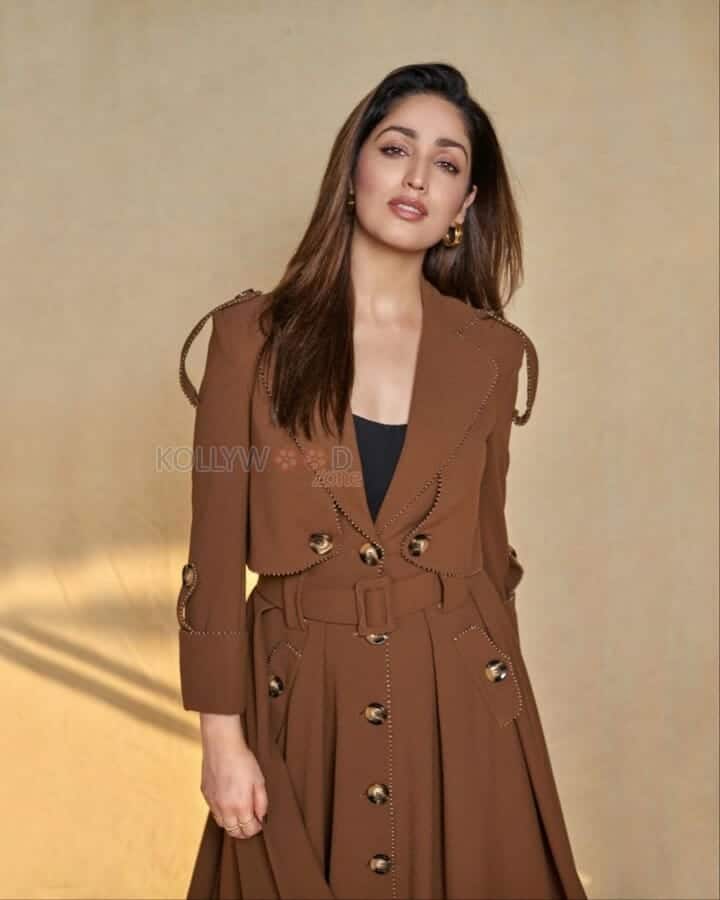 Yami Gautam in a Brown Dress 01