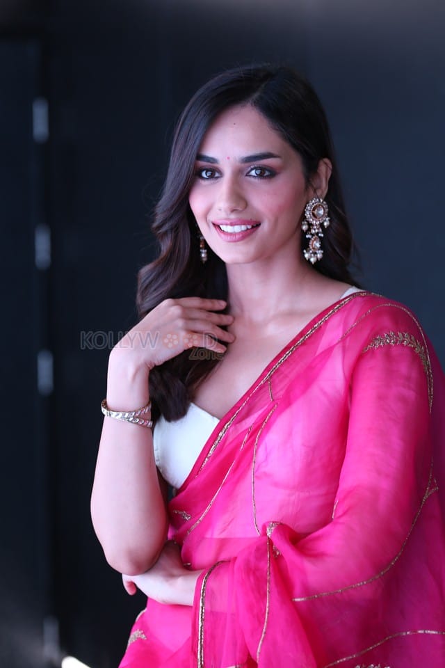 Actress Manushi Chhillar at Operation Valentine Trailer Launch Photos 01