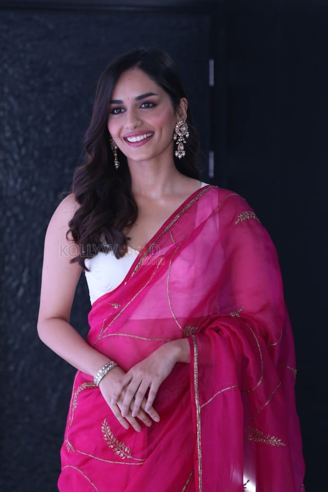 Actress Manushi Chhillar at Operation Valentine Trailer Launch Photos 18