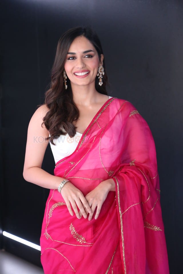 Actress Manushi Chhillar at Operation Valentine Trailer Launch Photos 21