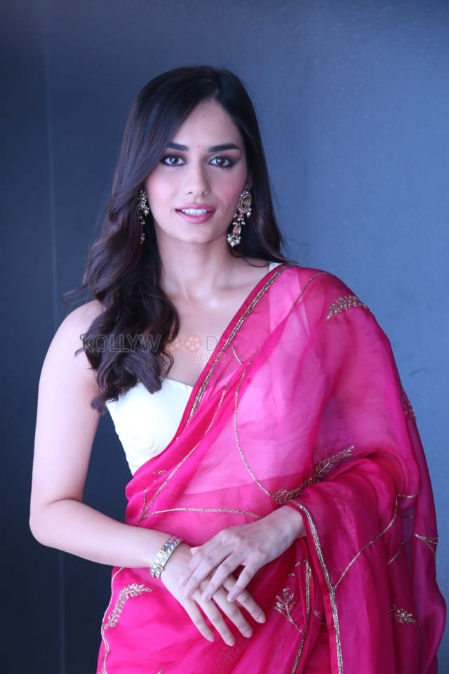 Actress Manushi Chhillar at Operation Valentine Trailer Launch Photos 35