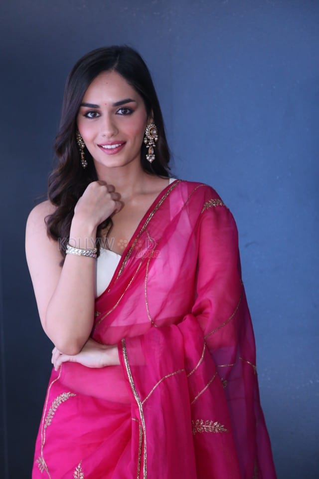 Actress Manushi Chhillar at Operation Valentine Trailer Launch Photos 36