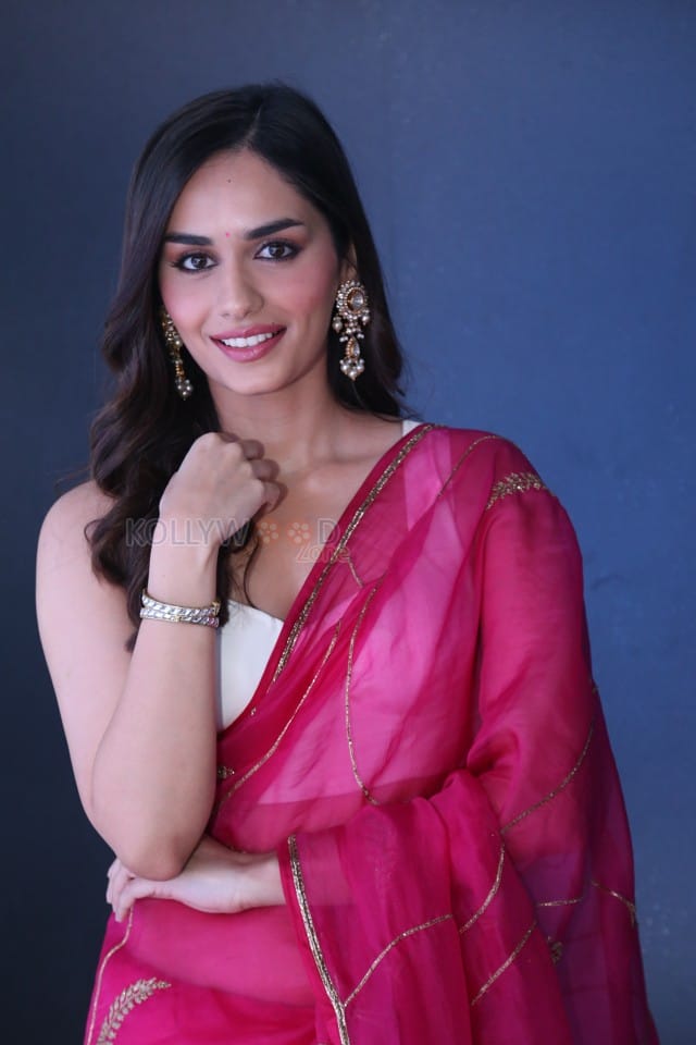 Actress Manushi Chhillar at Operation Valentine Trailer Launch Photos 37