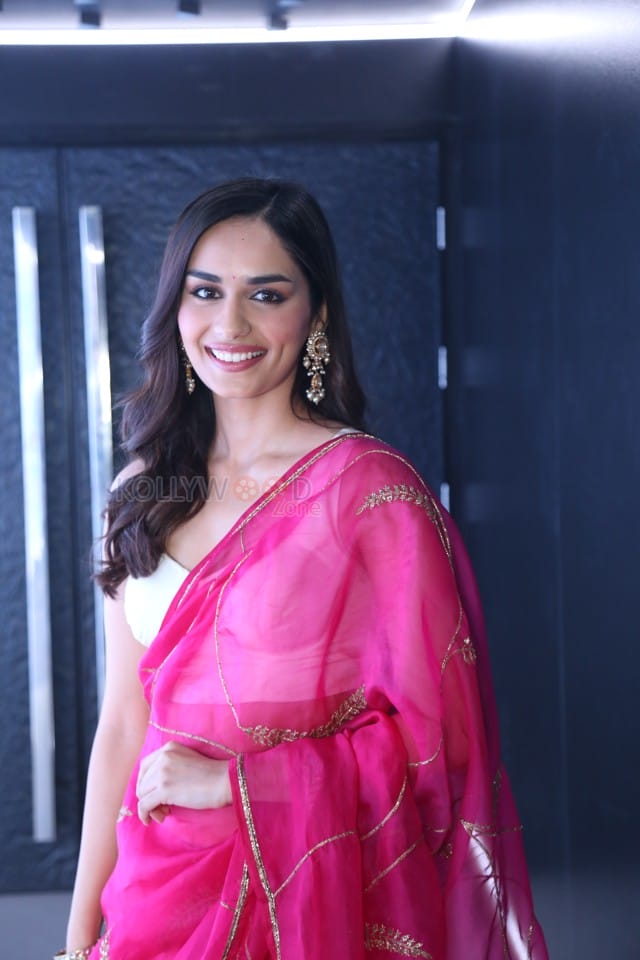 Actress Manushi Chhillar at Operation Valentine Trailer Launch Photos 38