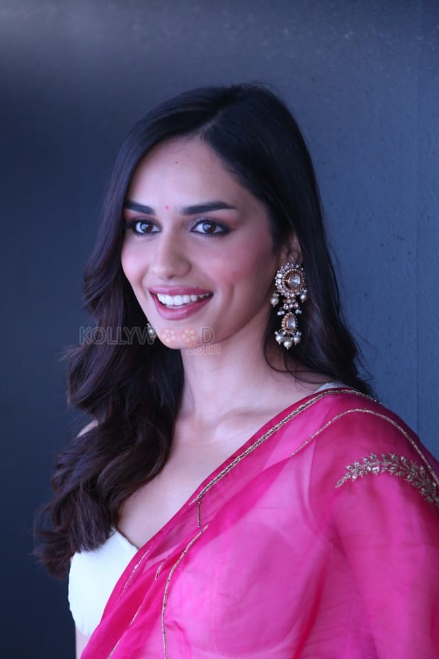 Actress Manushi Chhillar at Operation Valentine Trailer Launch Photos 39