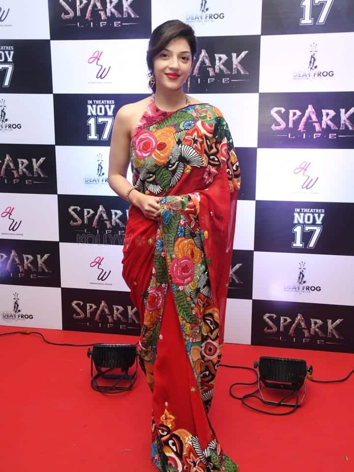 Actress Mehreen Pirzada at Spark Movie Trailer Launch Pictures 14