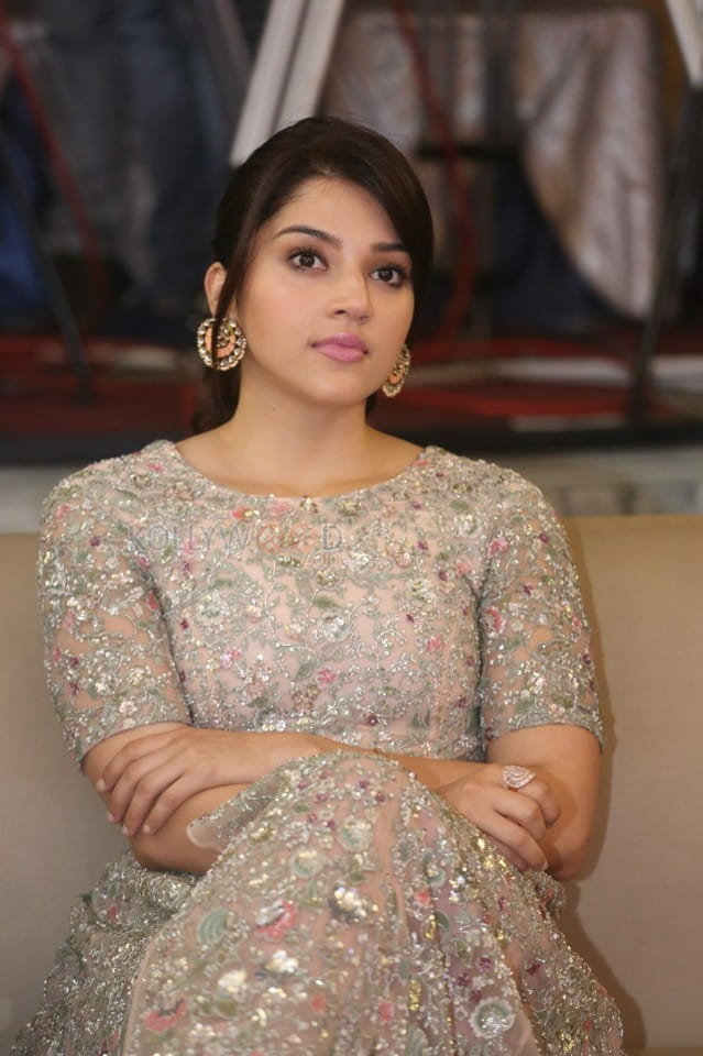 Actress Mehrene Kaur Pirzada At Chanakya Trailer Launch Photos