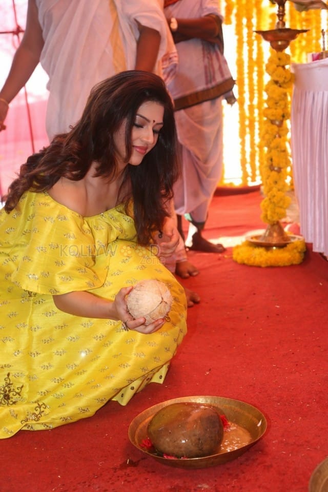 Actress Mehrene Kaur Pirzada At Vijay Devarakonda New Movie Launch Photos
