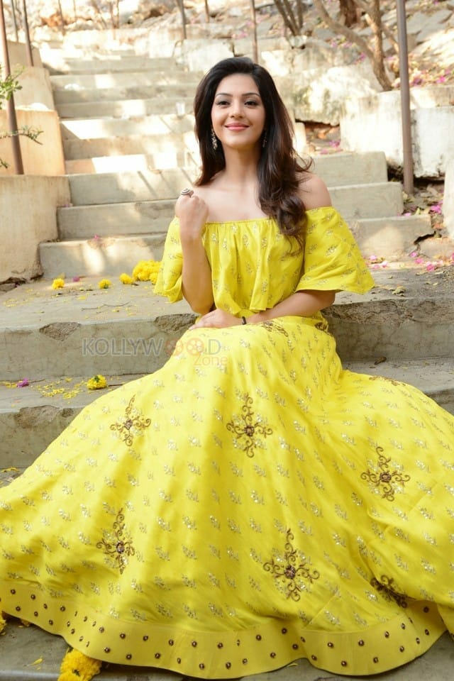Actress Mehrene Kaur Pirzada At Vijay Devarakonda New Movie Launch Photos