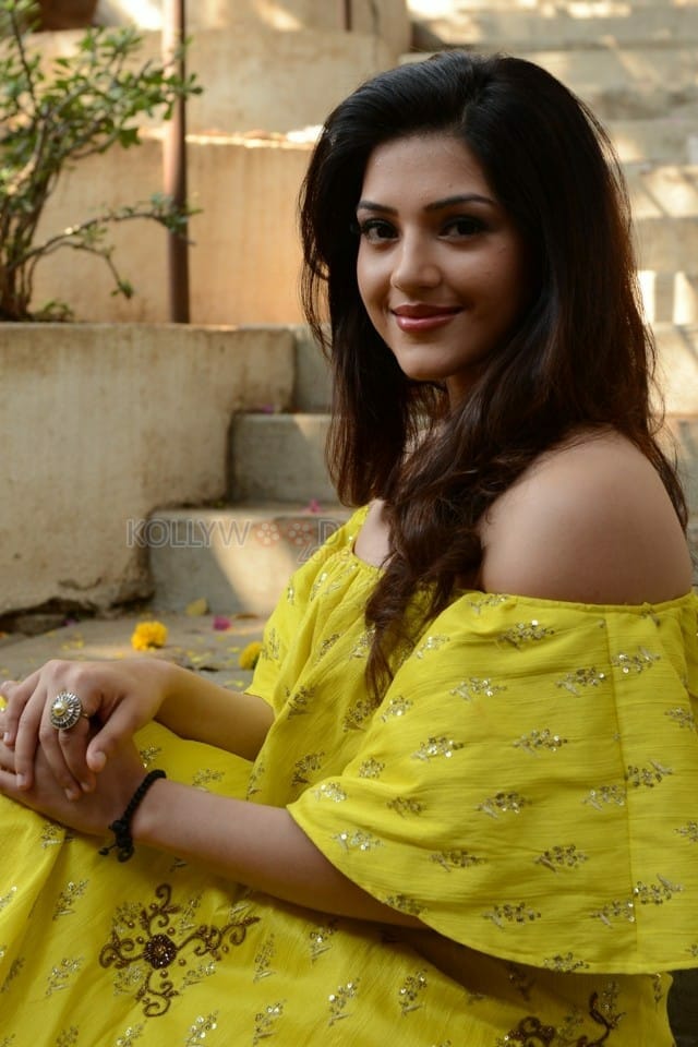 Actress Mehrene Kaur Pirzada At Vijay Devarakonda New Movie Launch Photos