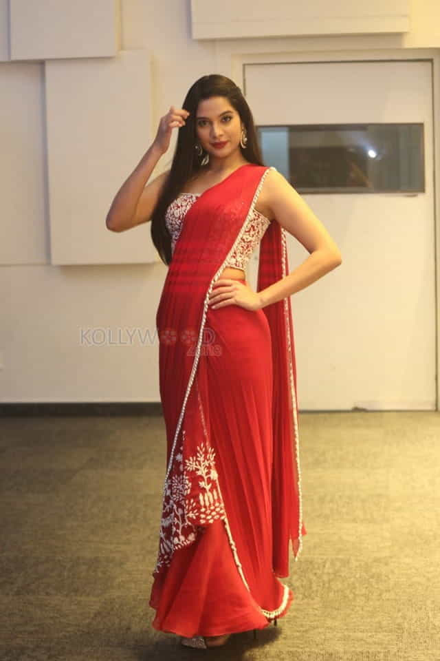 Actress Tanya Hope At Disco Raja Pre release Event Pictures