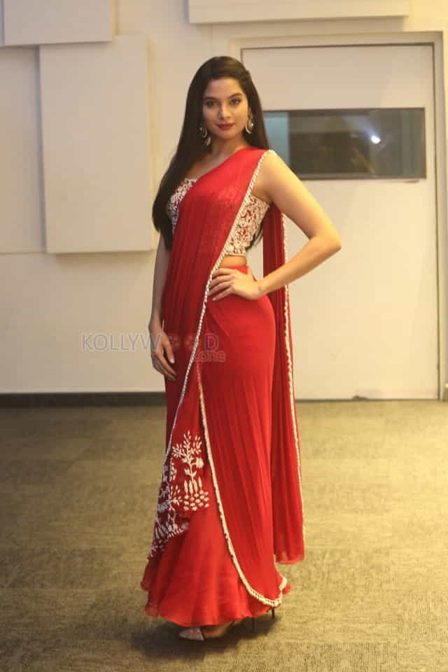 Actress Tanya Hope At Disco Raja Pre release Event Pictures