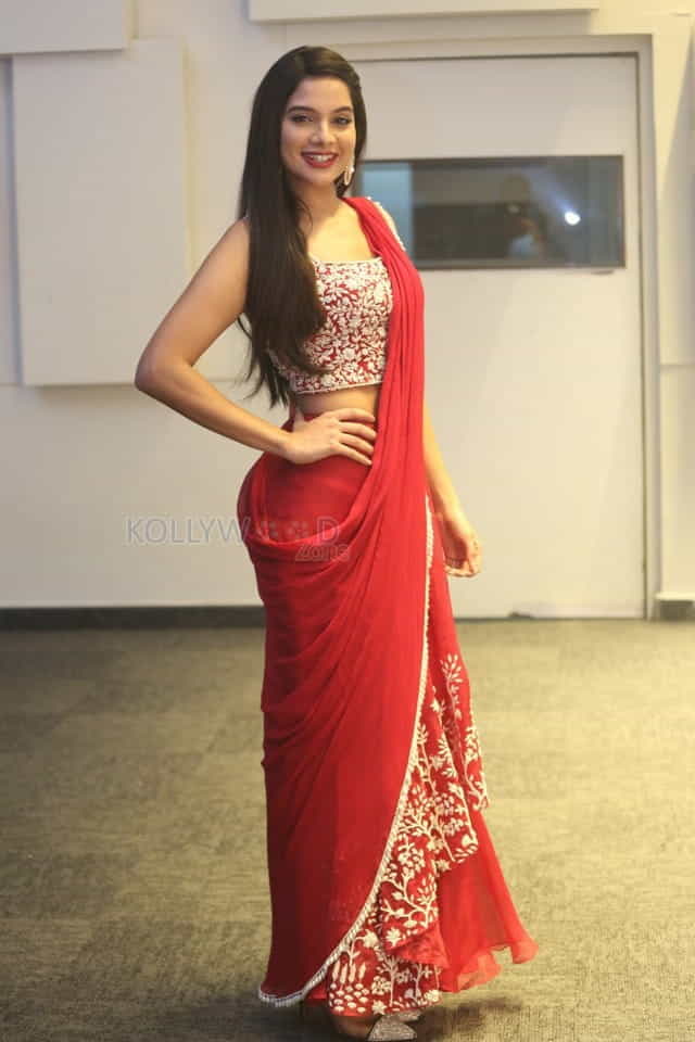 Actress Tanya Hope At Disco Raja Pre release Event Pictures