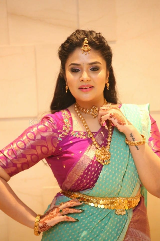 Anchor Sreemukhi at SR Kalyanamandapam EST Pre Release Event Stills