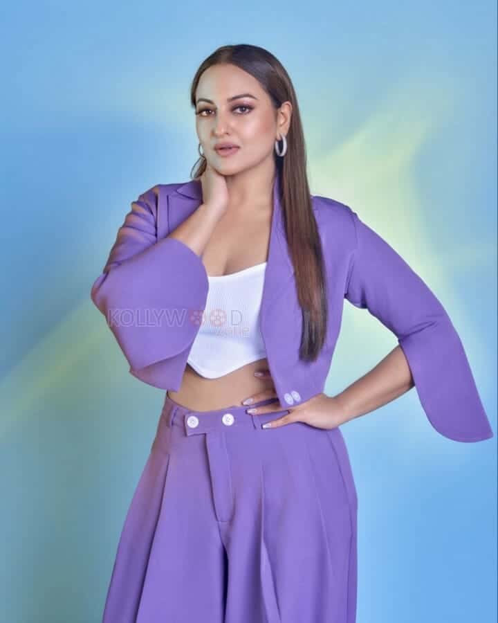 Sonakshi Sinha in a Purple Dress Photoshoot 01