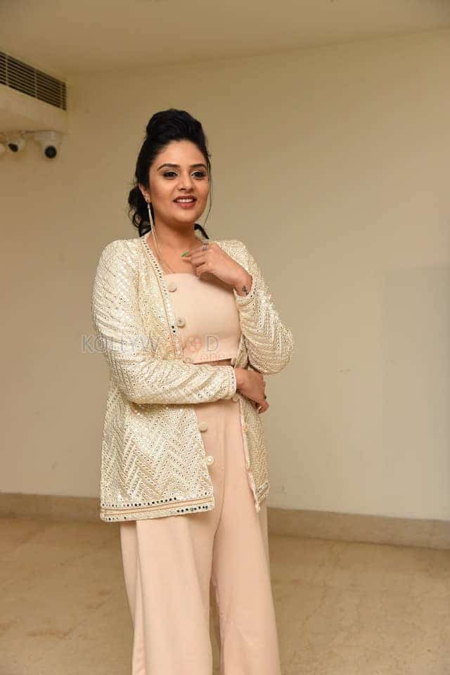 Stylish Sree Mukhi at Taxi Services Launch Event Stills 09