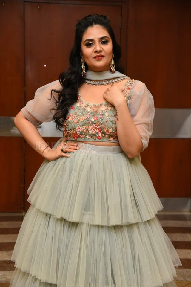 Tollywood Anchor Sreemukhi at Crazy Uncles Movie Pre Release Event Pictures