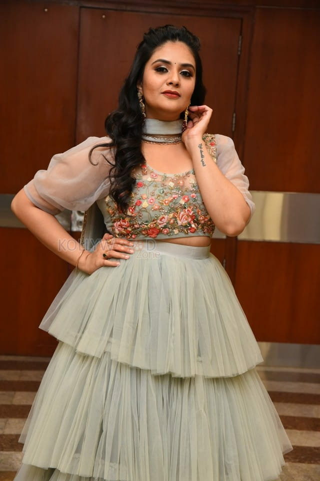 Tollywood Anchor Sreemukhi at Crazy Uncles Movie Pre Release Event Pictures