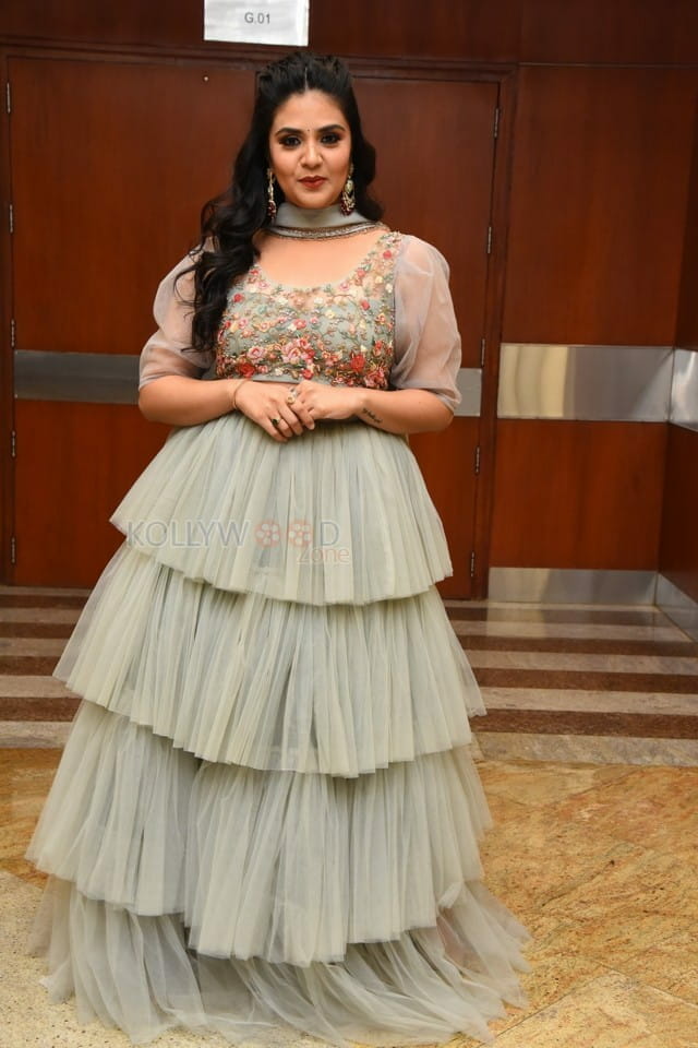 Tollywood Anchor Sreemukhi at Crazy Uncles Movie Pre Release Event Pictures