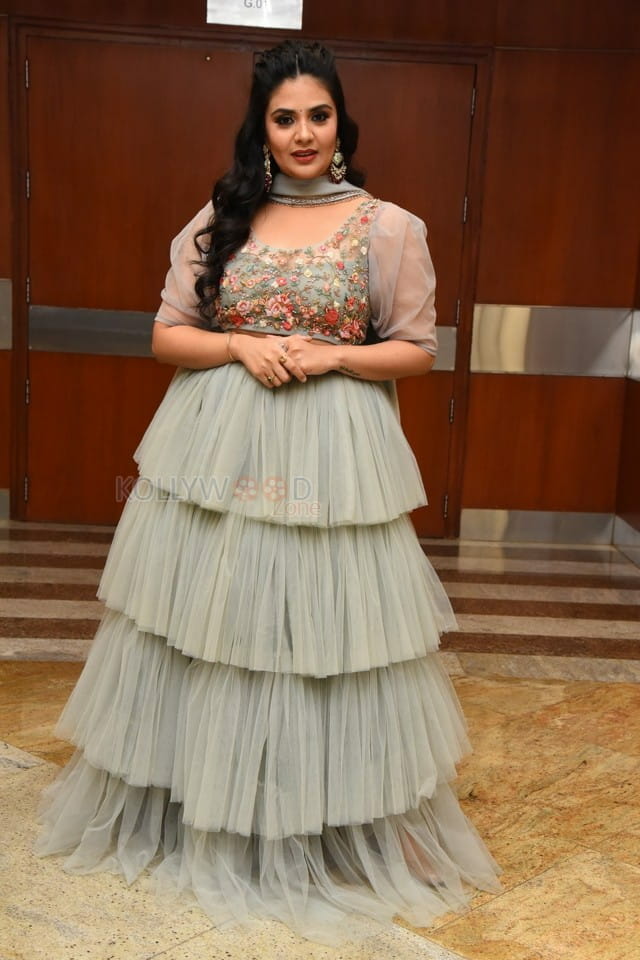 Tollywood Anchor Sreemukhi at Crazy Uncles Movie Pre Release Event Pictures