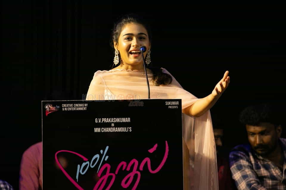 Actress Shalini Pandey At Percent Kaadhal Audio Launch Stills