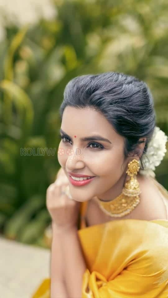 Gorgeous Priya Anand in a Yellow Saree Photos 03