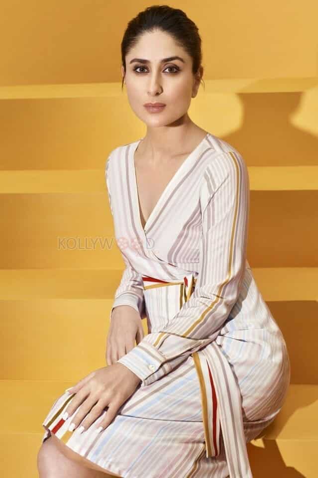 Kareena Kapoor in a White Midi Dress Picture 01