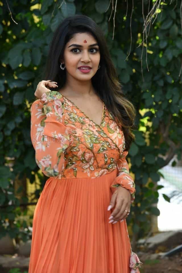 Salaga actress Sanjana Anand at Kiran Abbavaram New Movie Opening Photos 08