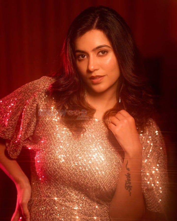Sparkling Beauty Anju Kurian in a Shimmering Dress Photos 01