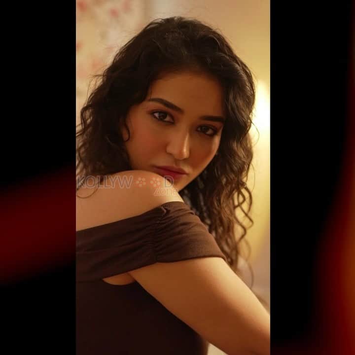 Stylish and Sexy Priyanka Jawalkar in a Brown Off Shoulder Top and Denim Skirt Pictures 04