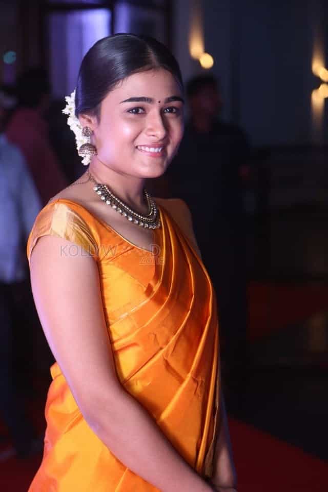 Telugu Actress Shalini Pandey Traditional Saree Photos