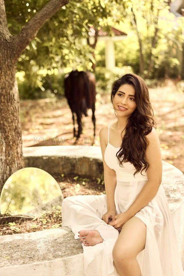 Tollywood Heroine Priyanka Jawalkar Latest Horse Photoshoot Pics