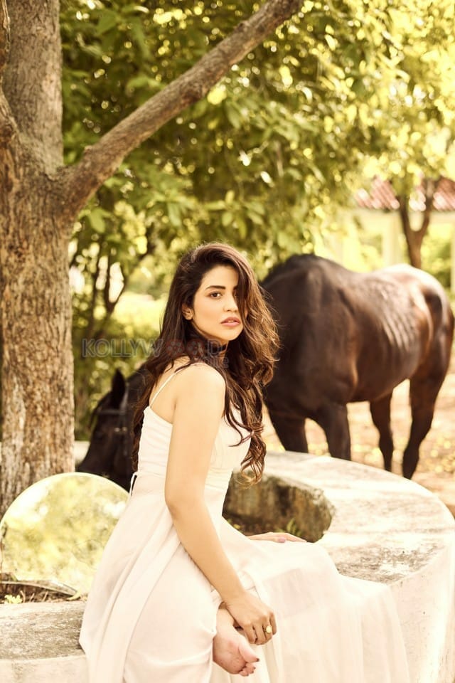 Tollywood Heroine Priyanka Jawalkar Latest Horse Photoshoot Pics