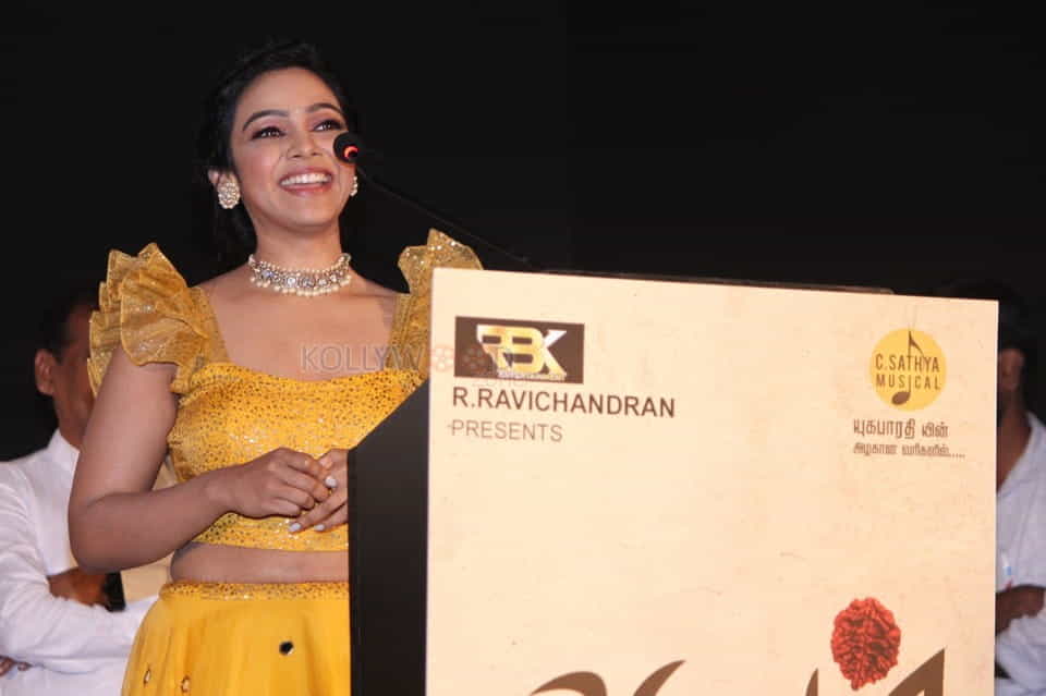 Actress Nithya Shetty At Aghavan Audio And Trailer Launch Stills