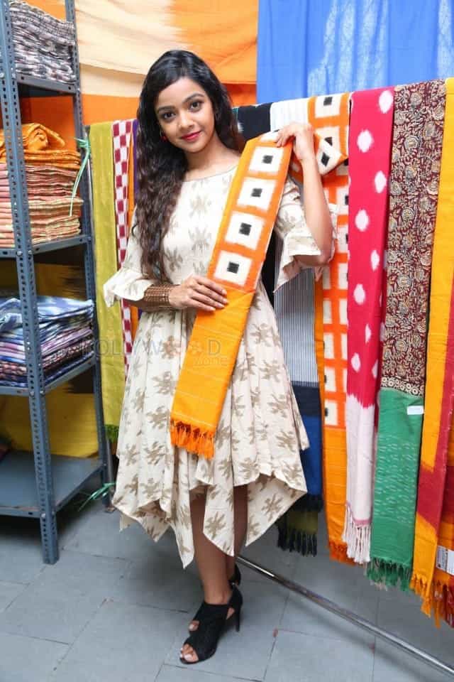 Actress Nitya Shetty At Ikat Art Mela In Secundrabad Photos